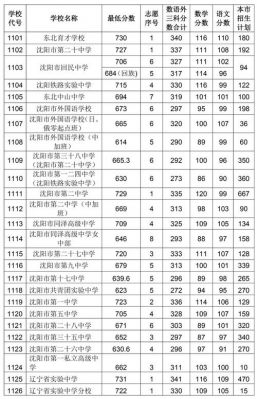 沈阳2018中考志愿（2018沈阳中考最高分）