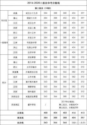 武汉2016中考升学率（2016年武汉中考普高线）