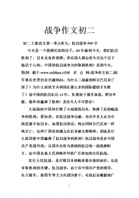 如何看待二战作文（对二战的看法300字）