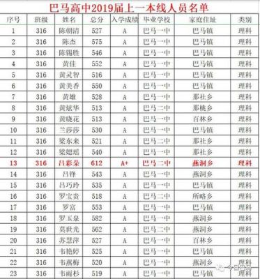 2017巴马高中升学率（巴马高中高考喜报）