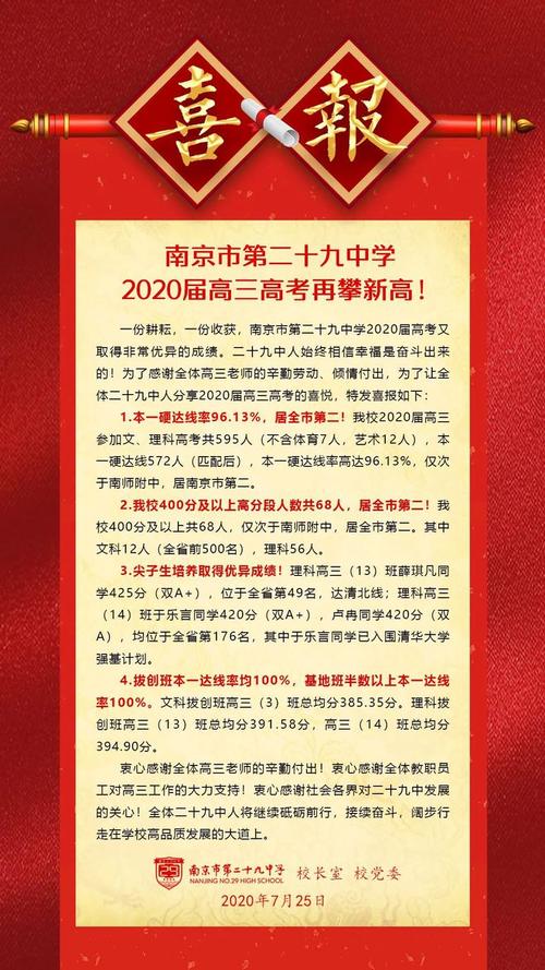 南航附中高考升学率（2020年南航附中高考升学率）