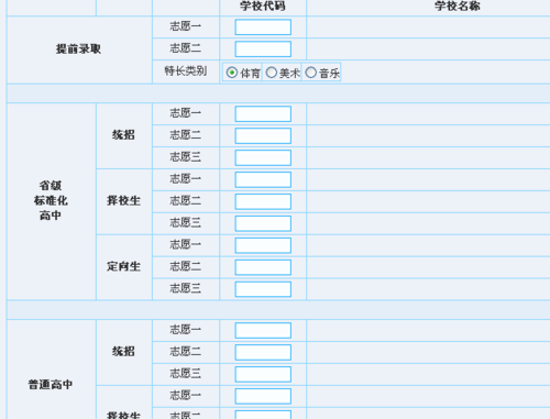 中考艺术生网报志愿（中考艺考生填报志愿的技巧）