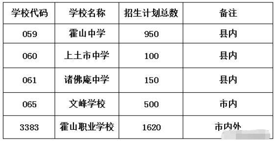 霍山文峰中学中考志愿（霍山文峰中学中考志愿填报表）