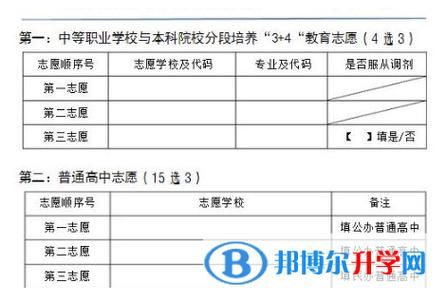 2016年昆明中考志愿表（昆明市2020年中考征集志愿）