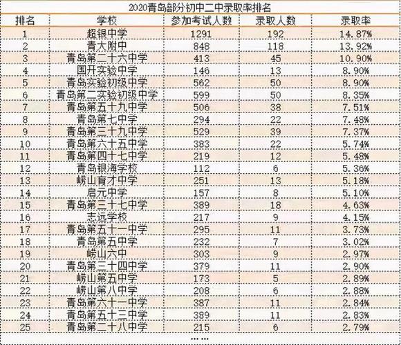 青岛二中分校升学率（青岛二中分校升学率高吗）