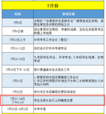 福州中考报志愿（福州中考报志愿是在考前还是考后）