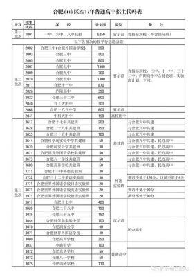 合肥中考志愿（合肥中考志愿填报表模板）