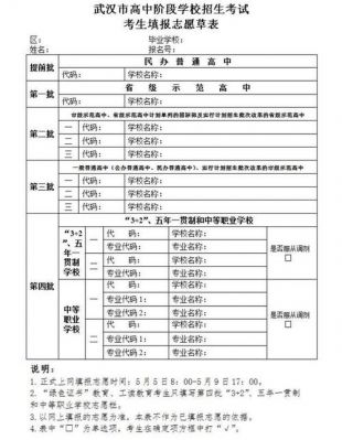 湖北中考志愿填写日期（湖北中考志愿填写日期怎么写）