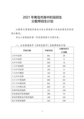 青岛中考一二志愿够分（青岛中考一段线二段线）