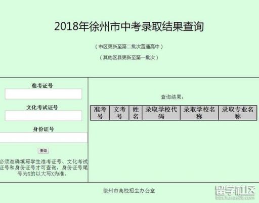 徐州中考填报志愿查询（徐州中考志愿查询入口）