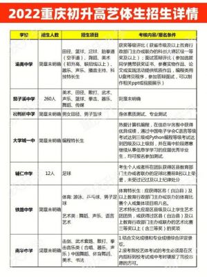 重庆初升高特长生升学率（2020年重庆初升高特长生）