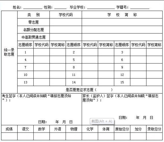 达州中考志愿填报（达州中考志愿填报学校）