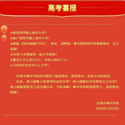 东莞粤华高中升学率（东莞市粤华高中录取分数线2021）