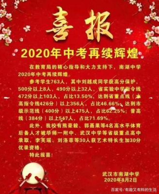 南湖区中考升学率（南湖中考分数线2020年）