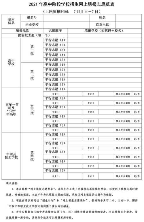 大冶中考志愿录取方式（大冶市2021年中考招生政策）