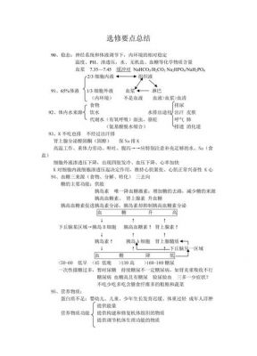 高中学考生物重点知识（高中生物必考知识）