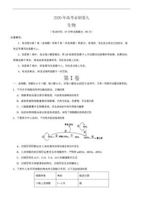 高考生物题带解析（高考生物题带解析题吗）