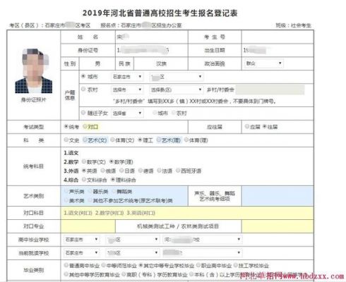 2019考生信息填报（考生信息在哪填）