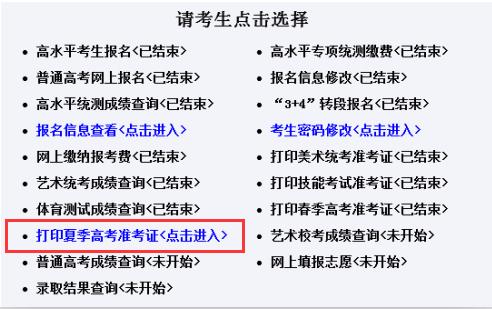 山东省高考考生准考证打印（山东省高考考生准考证打印网址）